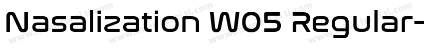 Nasalization W05 Regular字体转换